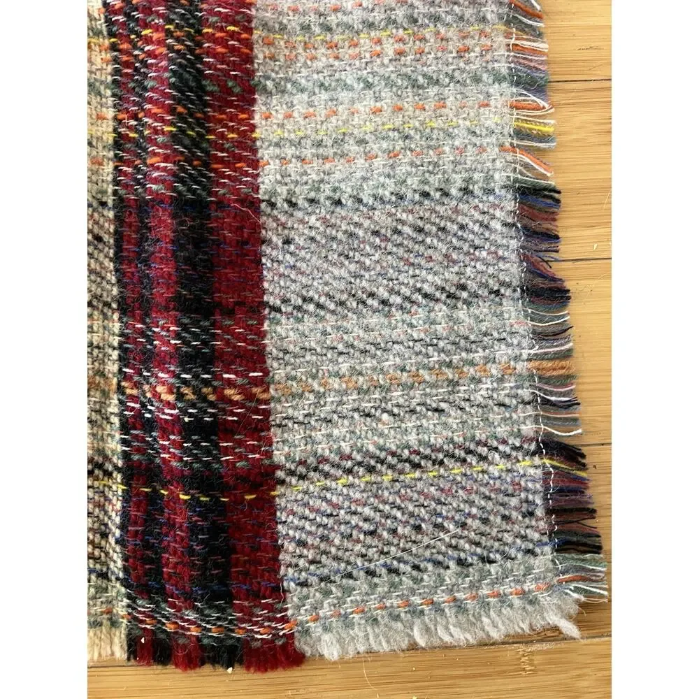 TWEEDMILL British Made All Wool Throw Sofa Rocking Chair Blanket 60 x 43” Plaid
